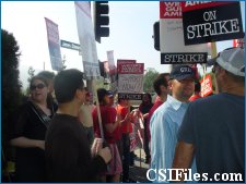 CSI writers on strike