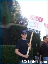 CSI writers on strike