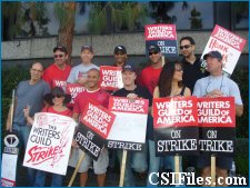 CSI writers on strike