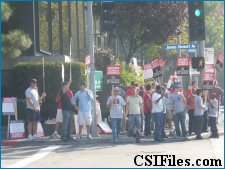 CSI writers on strike